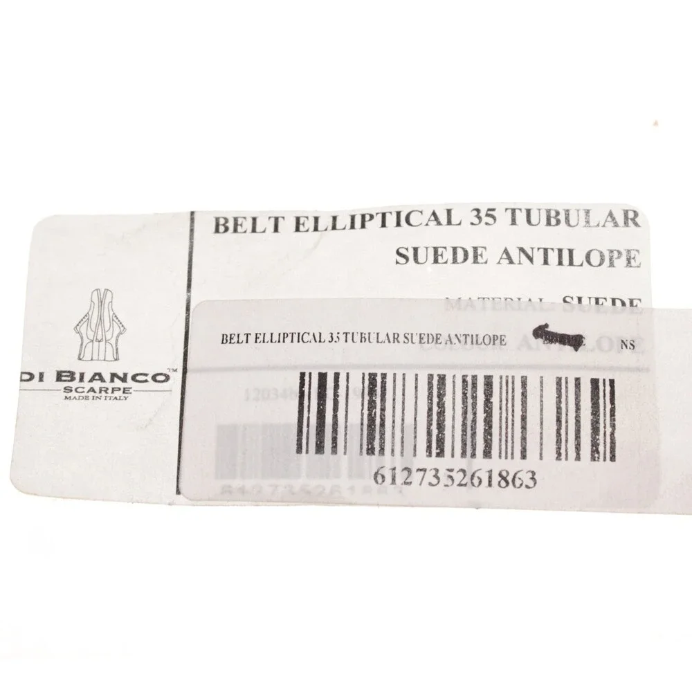 Di Bianco NWT Cut to Size Dress Belt In Solid Brown Suede Leather One Size